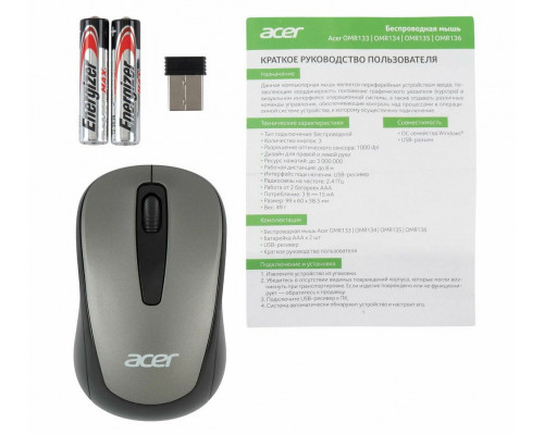 Мышь ACER OMR134 серый Мышь ACER OMR134 серый
