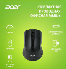 Мышь ACER OMW010 черный