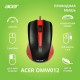 Мышь ACER OMW012 черный/красный