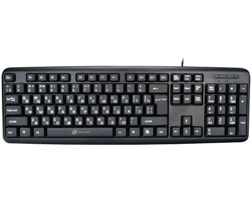 Клавиатура OKLICK 180V2 черный USB Клавиатура OKLICK 180V2 черный USB