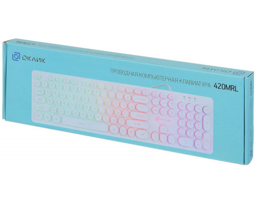 Клавиатура OKLICK 420MRL белый Клавиатура OKLICK 420MRL белый