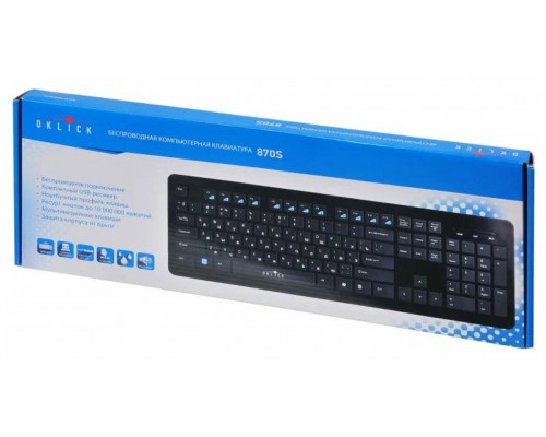 Клавиатура OKLICK 870S черный Клавиатура OKLICK 870S черный