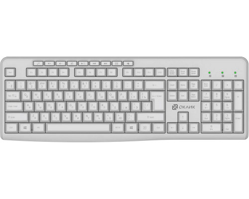 Клавиатура OKLICK K225W белый Клавиатура OKLICK K225W белый