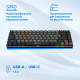 Клавиатура OKLICK K615X черный/серебристый
