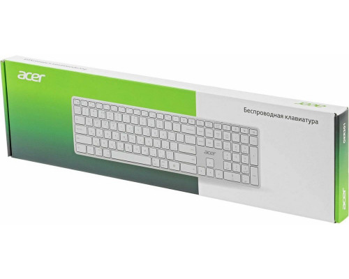 Клавиатура ACER OKR301 белый/серебристый Клавиатура ACER OKR301 белый/серебристый