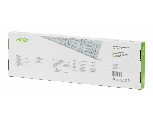 Клавиатура ACER OKW123 белый Клавиатура ACER OKW123 белый