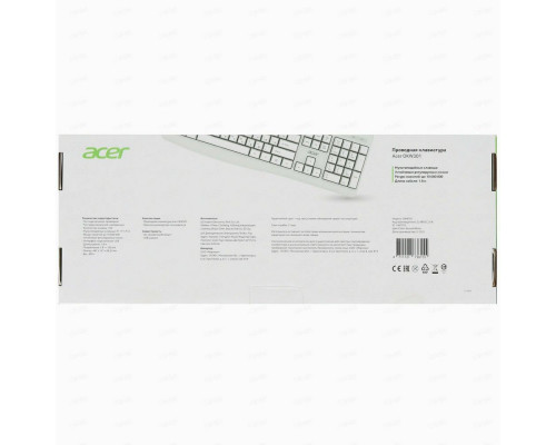 Клавиатура ACER OKW301 белый Клавиатура ACER OKW301 белый
