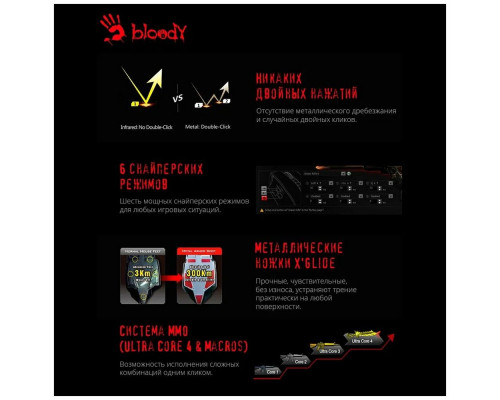 Мышь A4Tech Bloody A70 черный Мышь A4Tech Bloody A70 черный