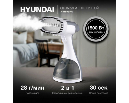 Отпариватель HYUNDAI H-HS03100 серый Отпариватель HYUNDAI H-HS03100 серый