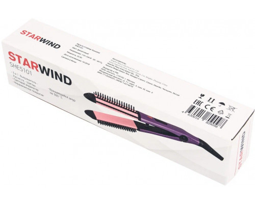 Щипцы STARWIND SHE3101 фиолетовый Щипцы STARWIND SHE3101 фиолетовый