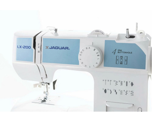 Швейная машина JAGUAR LX-200 белый/голубой Швейная машина JAGUAR LX-200 белый/голубой