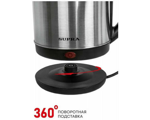 Чайник Supra KES-1823 серебристый/черный