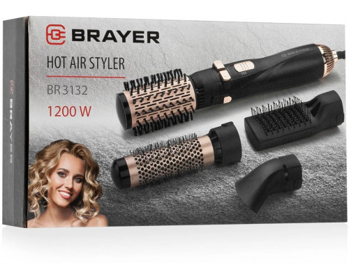 Фен-щетка BRAYER BR3132 черный Фен-щетка BRAYER BR3132 черный