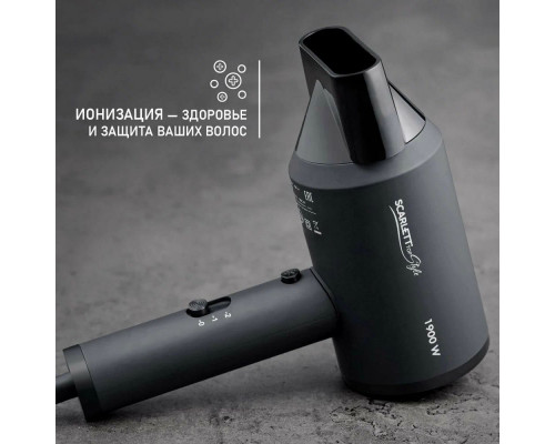 Фен SCARLETT SC-HD70I37 черный Фен SCARLETT SC-HD70I37 черный