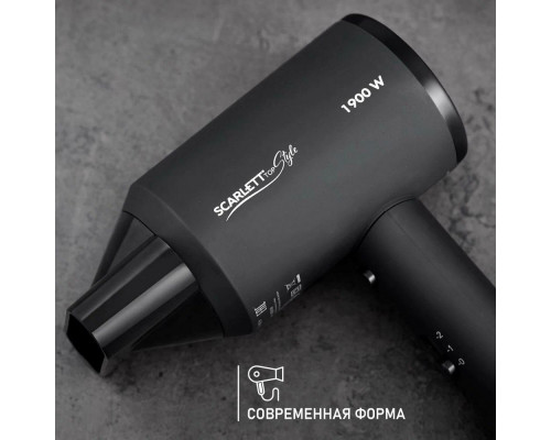 Фен SCARLETT SC-HD70I37 черный Фен SCARLETT SC-HD70I37 черный