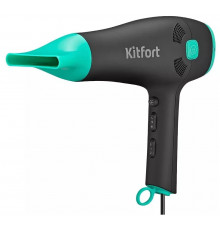 Фен KITFORT КТ-3222 черный/бирюзовый
