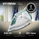 Утюг HYUNDAI H-SI01223 белый/изумрудный