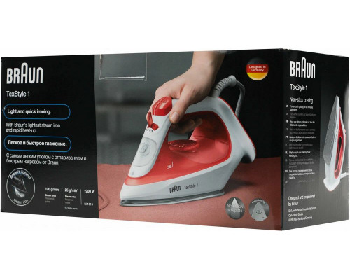 Утюг BRAUN SI1019RD красный/белый Утюг BRAUN SI1019RD красный/белый