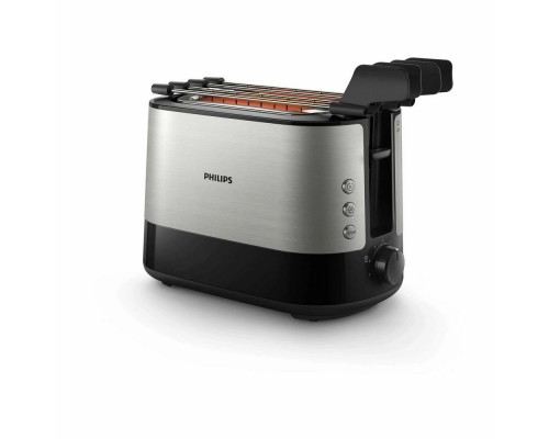 Тостер PHILIPS HD2639/90 черный/серебристый Тостер PHILIPS HD2639/90 черный/серебристый