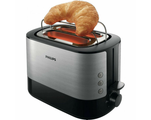 Тостер PHILIPS HD2639/90 черный/серебристый Тостер PHILIPS HD2639/90 черный/серебристый