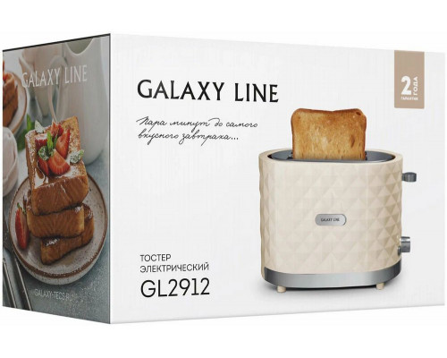 Тостер GALAXY LINE GL 2912 бежевый Тостер GALAXY LINE GL 2912 бежевый