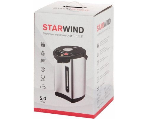 Термопот STARWIND STP2251 черный/серебристый Термопот STARWIND STP2251 черный/серебристый