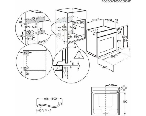 Духовой шкаф ELECTROLUX KOAAS31WT черный Духовой шкаф ELECTROLUX KOAAS31WT черный