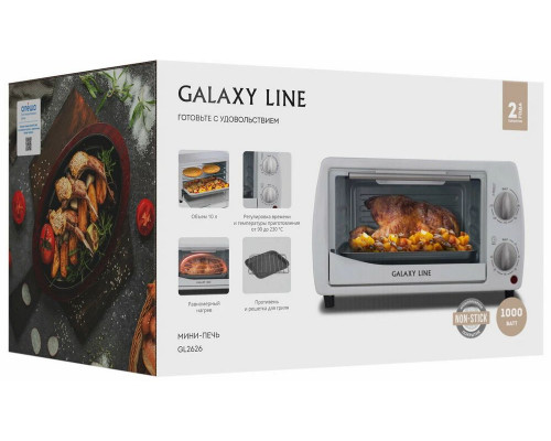 Мини-печь Galaxy Line GL 2626 белый Мини-печь Galaxy Line GL 2626 белый