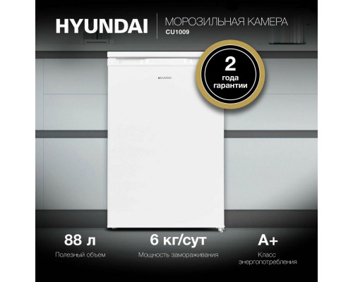 Морозильная камера HYUNDAI CU1009 белый Морозильная камера HYUNDAI CU1009 белый