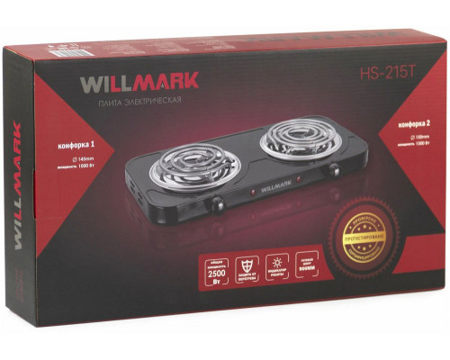 Настольная плита WILLMARK HS-215Т черный