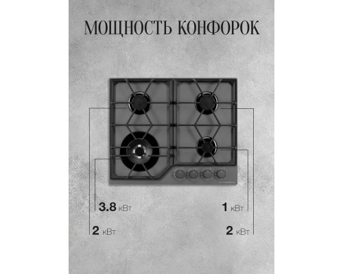 Варочная поверхность KUPPERSBERG FG 62 GR графит