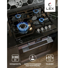 Варочная поверхность LEX GVG 640-1 BL черный