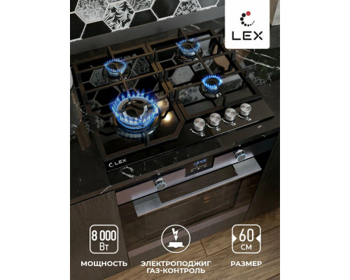 Варочная поверхность LEX GVG 640-1 BL черный Варочная поверхность LEX GVG 640-1 BL черный