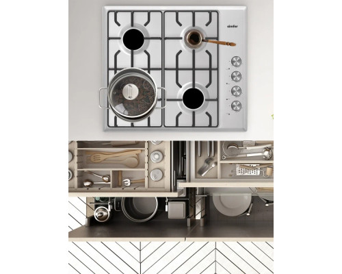 Варочная поверхность SIMFER H60Q41W571 белый