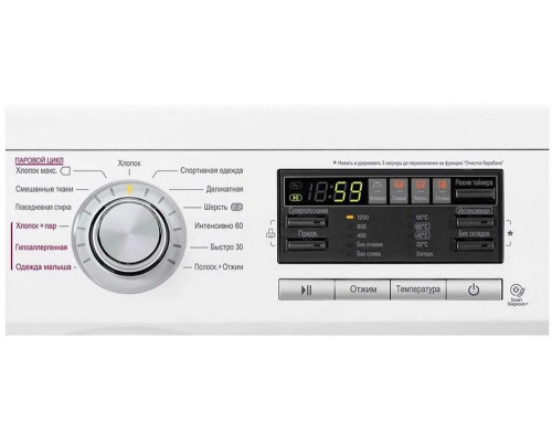 Стиральная машина LG F1296HDS1 белый/серебро Стиральная машина LG F1296HDS1 белый/серебро