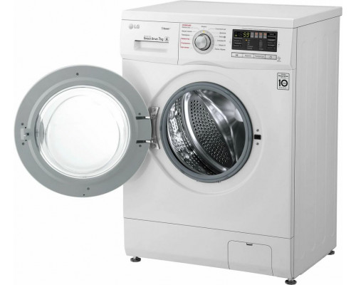 Стиральная машина LG F1296HDS1 белый/серебро Стиральная машина LG F1296HDS1 белый/серебро