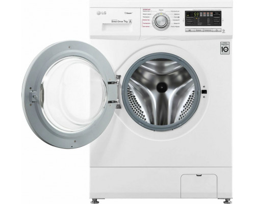 Стиральная машина LG F1296HDS1 белый/серебро Стиральная машина LG F1296HDS1 белый/серебро