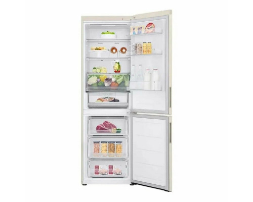 Холодильник LG GC-B459AEMW бежевый