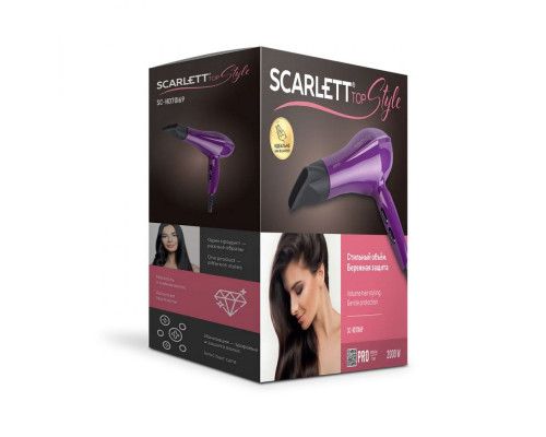 Фен SCARLETT SC-HD70I69 фиолетовый/черный Фен SCARLETT SC-HD70I69 фиолетовый/черный