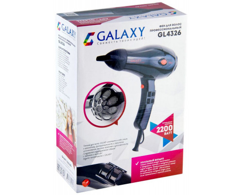 Фен GALAXY GL 4326 черный Фен GALAXY GL 4326 черный