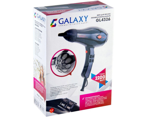 Фен GALAXY GL 4326 черный Фен GALAXY GL 4326 черный