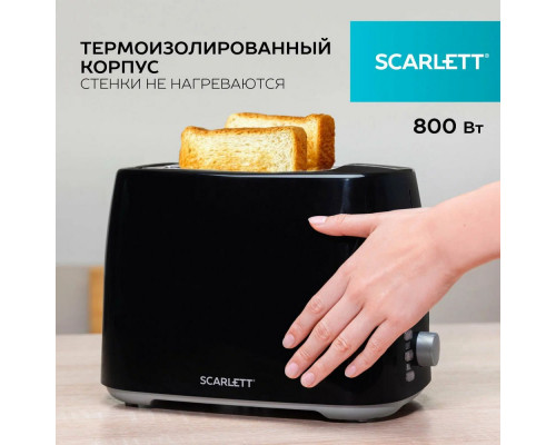 Тостер SCARLETT SC-TM11068 черный Тостер SCARLETT SC-TM11068 черный
