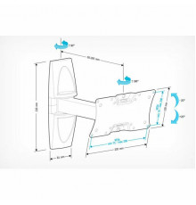 Кронштейн HOLDER LCDS-5063 белый