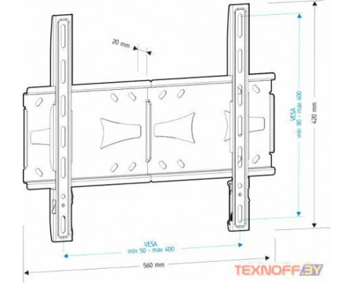 Кронштейн HOLDER LCDS-5070 металлик