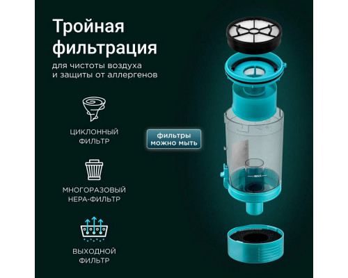 Вертикальный пылесос BRAYER BR4271 синий Вертикальный пылесос BRAYER BR4271 синий