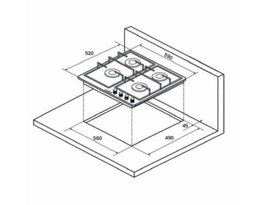 Варочная поверхность Kuppersberg FS 67 B черный