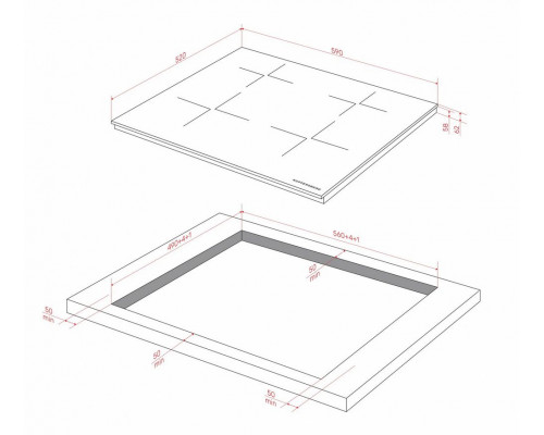 Варочная поверхность Kuppersberg ICI 625 черный Варочная поверхность Kuppersberg ICI 625 черный