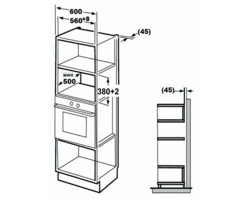 Встраиваемая микроволновая печь Kuppersberg HMW 625 B черный
