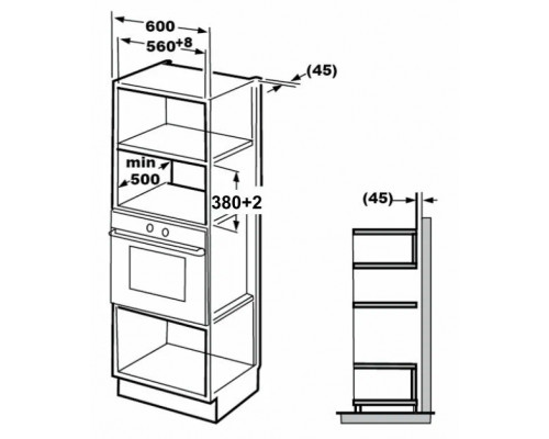 Встраиваемая микроволновая печь Kuppersberg HMW 645 B черный