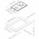 Варочная поверхность MONSHER MSG 36 Blanc